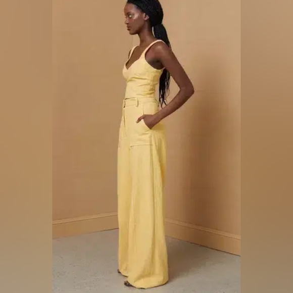 Bec & Bridge Wide Leg Olivier Pant in Honey - Size 4 - Picture 5 of 7